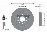 Disque de frein 92167603 Textar