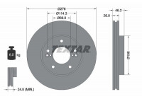 Disque de frein 92173203 Textar