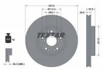 Disque de frein 92173803 Textar