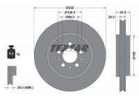 Disque de frein 92178303 Textar