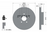 Disque de frein 92179503 Textar