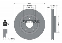 Disque de frein 92184405 Textar