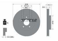Disque de frein 92195000 Textar