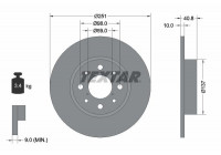 Disque de frein 92202303 Textar