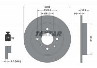 Disque de frein 92204000 Textar