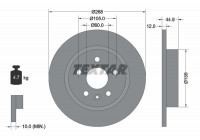 Disque de frein 92205503 Textar