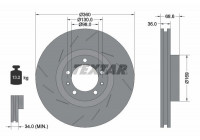 Disque de frein 92214005 Textar
