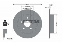 Disque de frein 92222300 Textar