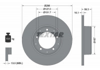 Disque de frein 92230503 Textar