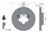 Disque de frein 92231500 Textar