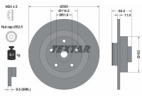 Disque de frein 92233103 Textar