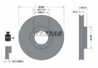 Disque de frein 92273003 Textar