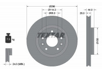 Disque de frein 92274203 Textar