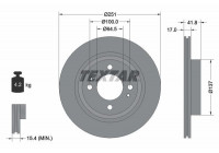 Disque de frein 92278003 Textar