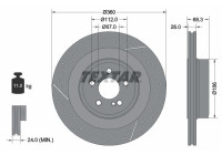 Disque de frein 92283805 Textar