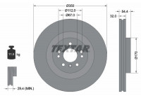 Disque de frein 92284205 Textar