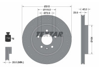 Disque de frein 92290003 Textar