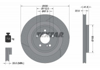 Disque de frein 92290605 Textar