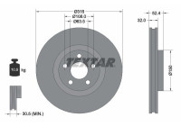 Disque de frein 92293605 Textar