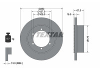 Disque de frein 92304003 Textar