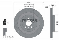 Disque de frein 92307905 Textar