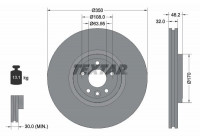 Disque de frein 92308205 Textar