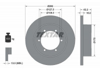 Disque de frein 92308500 Textar