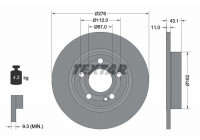 Disque de frein 92316803 Textar