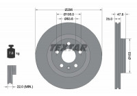 Disque de frein 92323905 Textar