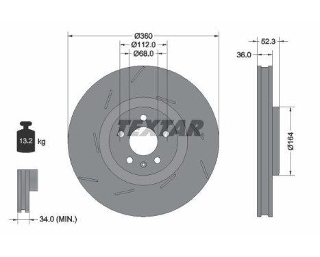 Disque de frein 92334205 Textar
