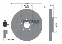 Disque de frein 92336003 Textar