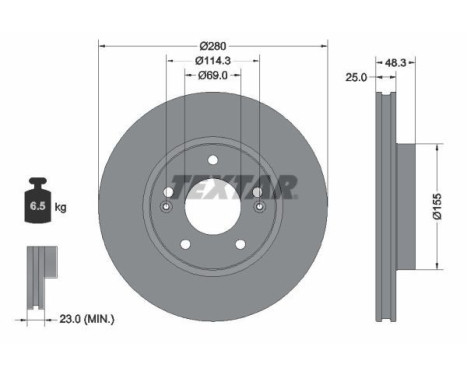 Disque de frein 92351203 Textar