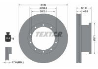 Disque de frein 93086800 Textar