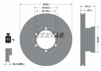 Disque de frein 93087600 Textar