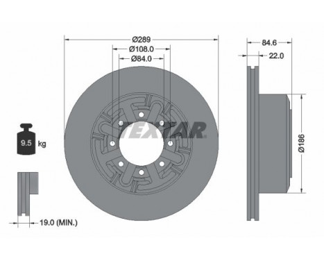 Disque de frein 93089600 Textar