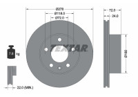 Disque de frein 93191100 Textar