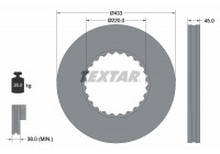 Disque de frein 93272000 Textar