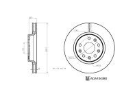 Disque de frein ADA104380 Blue Print