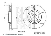 Disque de frein ADBP430000 Blue Print