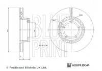 Disque de frein ADBP430044 Blue Print