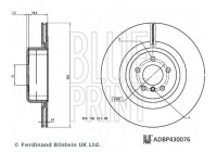 Disque de frein ADBP430076 Blue Print