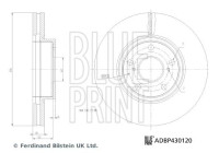 disque de frein ADBP430120 Blue Print