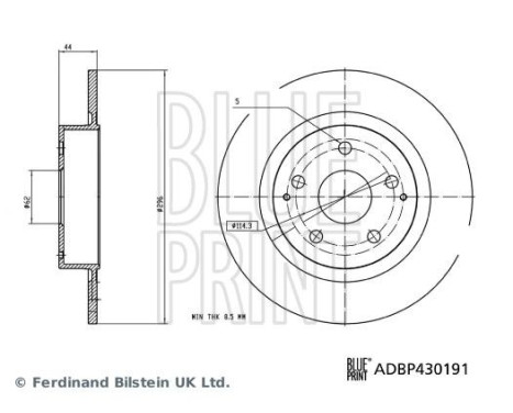 Disque de frein ADBP430191 Blue Print