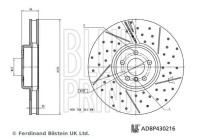 Disque de frein ADBP430216 Blue Print