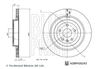 Disque de frein ADBP430243 Blue Print