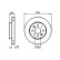 Disque de frein avant BD1097 Bosch
