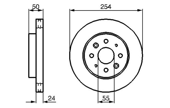 Disque de frein avant BD1097 Bosch