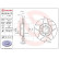 Disque de frein avant Brembo 09.9145.75, Vignette 3