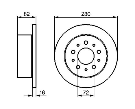 Disque de frein BD1002 Bosch, Image 5