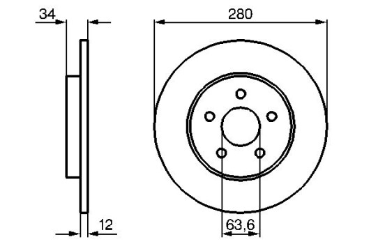 Disque de frein BD1005 Bosch, Image 5